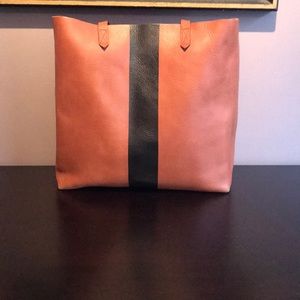 Madewell brown transport leather tote bag